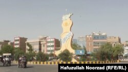 نمایی از چوک مرکزی ولایت ولایت نیمروز