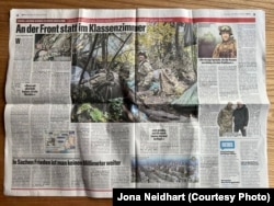 Стаття про військову службу Джони Нейдхарта в українській армії опублікована у швейцарській газеті Blick.