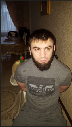 Задержание Вагаба Вагабова по делу о вымогательстве. 2018 год. Фото: пресс-служба МВД