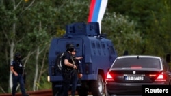 Kosovski policajci kod manastira Banjska na severu Kosova, 25. septembar 2023.