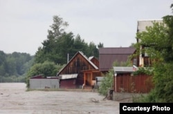 Байкальск во время наводнения в 2023 году