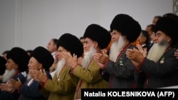 Arkadag şäheriniň açylyş dabarasyna gatnaşan ýaşulular