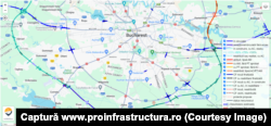 Autostrada A0 Sud care urmează să conecteze A1 de A2 prin sudul Bucureștiului.