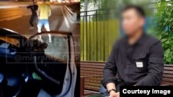 Окуя болгон күн жана кыргызстандык мигрант. (коллаж)