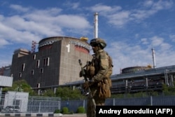 Російській військовий на території ЗАЕС