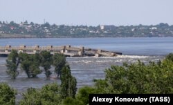 ნოვა-კახოვკის კაშხალი 6 ივნისს