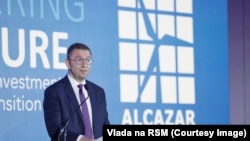 Премиерот Христијан Мицкоски зборува на промоцијата на нова инвестиција во Северна Македонија