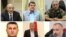 Photo collage of some of the former leaders of Nagorno-Karabakh jailed in Azerbaijan.