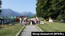  ჭაბურღილი ლაგოდეხში, საიდანაც მოსახლეობის ნაწილი სასმელ წყალს იღებს