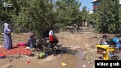 Последствия стихии в Вахдате 