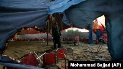 په باجوړ کې په ځانمرګي برید کې لسګونه کسان وژل شوي ول - د جولای ۳۱مې انځور.