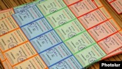 Կտրոններ, որոնցով արցախցիները մթերք են ձեռք բերում խանութներից, 19-ը հունվարի, 2023թ․