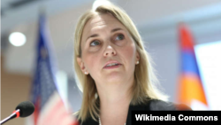 US Ambassador to Ukraine Bridget Brink was appointed by President Joe Biden. (file photo)