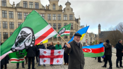 Нохчийн диаспоро дакъа лоцуш хIоттийна Брюсселера митинг, Бельги. Архивера сурт