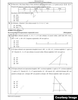 Subiecte Evaluare Nationala 2024