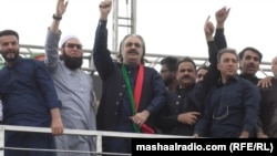 د خیبر پښتونخوا وزیراعلی علي امين ګنډاپور د سوات په جلسه کې 