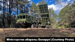 Беларуская рэактыўная сыстэма залпавага агню «Палянэз» на вучэньнях 1 красавіка 2024 году. Ілюстрацыйнае фота