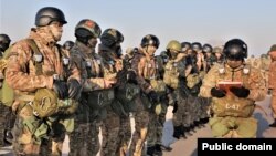 Кыргызстандын аскерлери. Иллюстрациялык сүрөт.