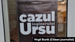 Afișul filmului documentar „Cazul inginerului Ursu”