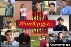 Интернет-мем иностранных журналистов с требованием освободить 11 кыргызских журналистов, которым предъявлены обвинения