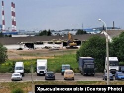 Разбураны будынак царквы «Новае жыцьцё»