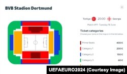 საქართველო-თურქეთის მატჩზე დასასწრები ბილეთების ღირებულება ადგილების მიხედვით