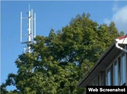 Вышка мобильной связи в Донецке