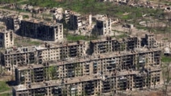 Orașul ucrainean Bahmut, din regiunea Donețk, este locul unora dintre cele mai aprige bătălii dintre armatele Ucrainei si ale Rusiei. Captură de ecran dintr-o filmare de pe 15 iunie 2023. 