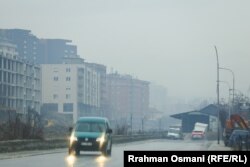 Mjegulla në Prishtinë, 22 dhjetor 2023.