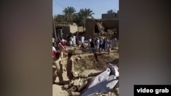 تصویر از محلی که اردوی پاکستان در قلمرو ایران هدف حملهٔ راکتی قرار داده بود