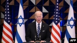 აშშ-ის პრეზიდენტი ჯო ბაიდენი. თელ-ავივი. 18 ოქტომბერი, 2023 წელი 