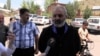 Armenian Archbishop and protest leader Bagrat Galstanian meets residents during his tour of the north of the country.