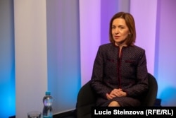 Мая Санду під час інтерв’ю Радіо Свобода