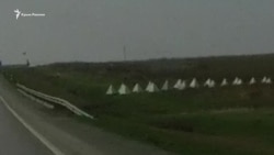 Линия обороны, которую Россия строит на перешейке в Крыму