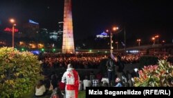 "აგენტების კანონის" საწინააღმდეგო აქცია გმირთა მოედანზე თბილისში. 2 მაისი, 2024 
