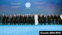 د شانګهای همکارۍ سازمان د غړو په ګډون د یوشمېر نورو هېوادونو مشرانو د ۲۰۲۴ز کال د جولای پر څلورمه په استانه کې په سرمشریزه کې ګډون کړی وو.