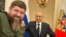 Глава Чечни Рамзан Кадыров и президент России Владимир Путин на встрече в Кремле. 2023 год 