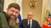 Рамзан Кадиров і очільник Росії Путін. Фото з телеграм-каналу Кадирова