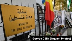 22 de ambasadori au manifestat în semn de solidaritate cu Palestina, la ambasada din București