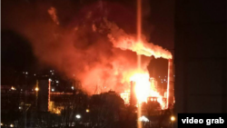 Пожежа на об’єкті в Туапсе, архівне зображення