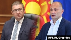Илустративна фотографија - премиерот и претседател на ВМРО-ДПМНЕ, Христијан Мицкоски, и лидерот на СДСМ Венко Филипче. 