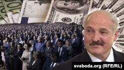 Аляксандар Лукашэнка і яго атачэньне. Каляж. 