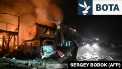 Pasojat e një sulmi rus me dronë në Harkiv të Ukrainës. Fotografi ilustruese nga arkivi. 