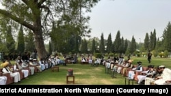 د اتمانزیو جرګې مشرانو د نومبر پر لومړۍ نېټه د شمالي وزیرستان له انتظامي چارواکو سره جرګه کړې وه. 