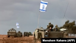قوای اسرائیلی در بخشی از نوار غزه 