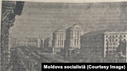 Kiev, strada Krescyatyk. „Moldova socialistă”, 17 ianuarie 1954. 
