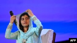 د نوبل جایزه ګټونکې ملاله یوسفزۍ ـ پخوانی انځور.