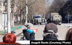 Російські військові, зафільмоване в окупації