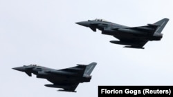 Зьнішчальнікі Eurofighter. Ілюстрацыйнае фота