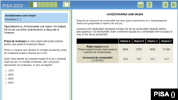 Model de problemă în testul PISA la matematică, 2022
